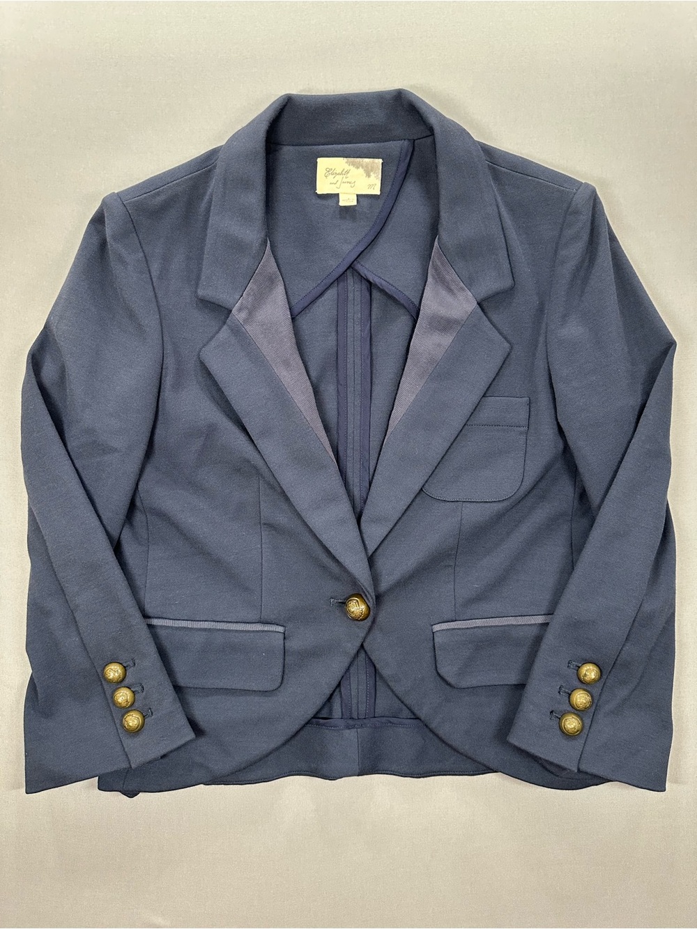 Elizabeth & James Single-Button Cropped Blazer - Womens Medium